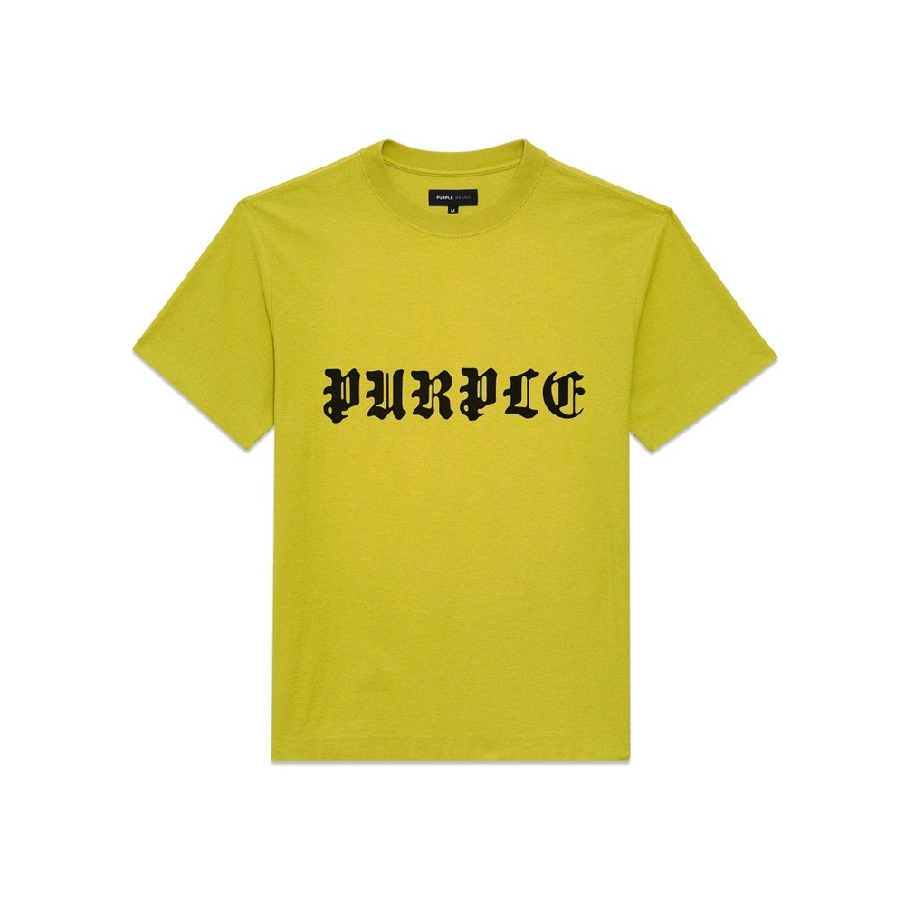 Purple Brand Gothic Neon Green T-Shirt $145 NWOT